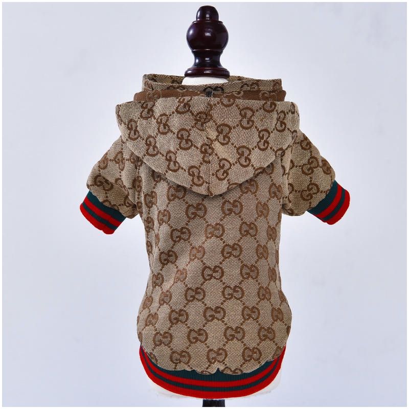 Luxus Hundejacke mit Kapuze & Reißverschluss