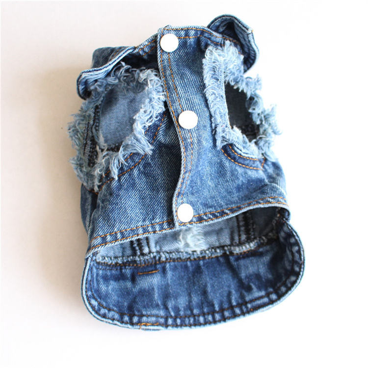 Denim Hundeweste im Vintage-Stil