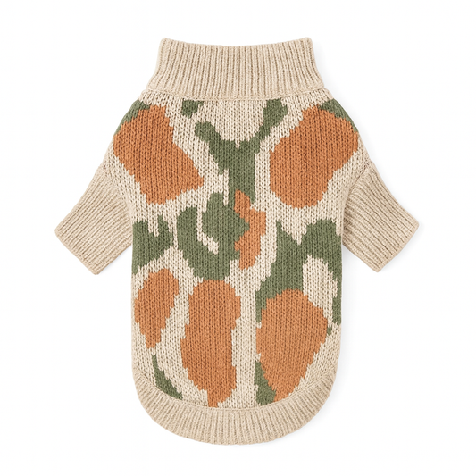Handgestrickter Rollkragenpullover für Hunde