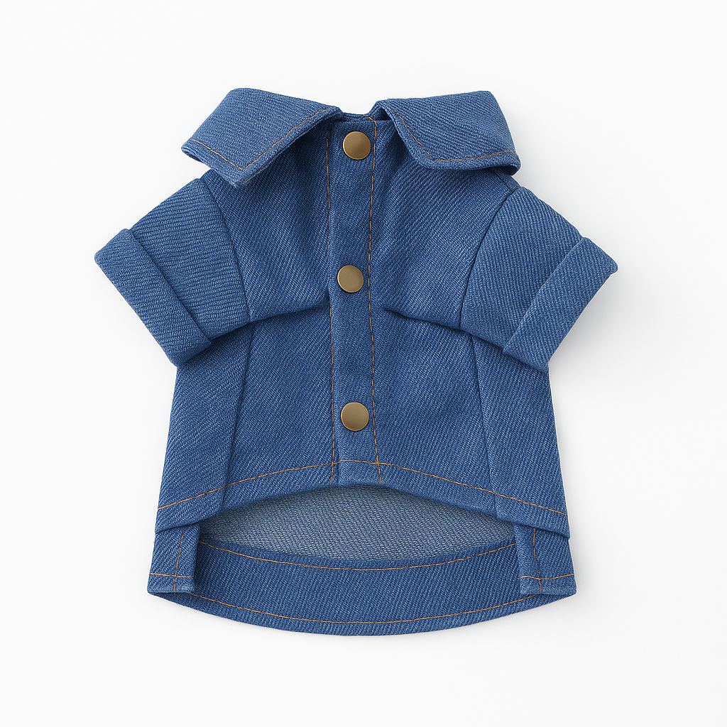 Klassische Jeansjacke für kleine Hunde