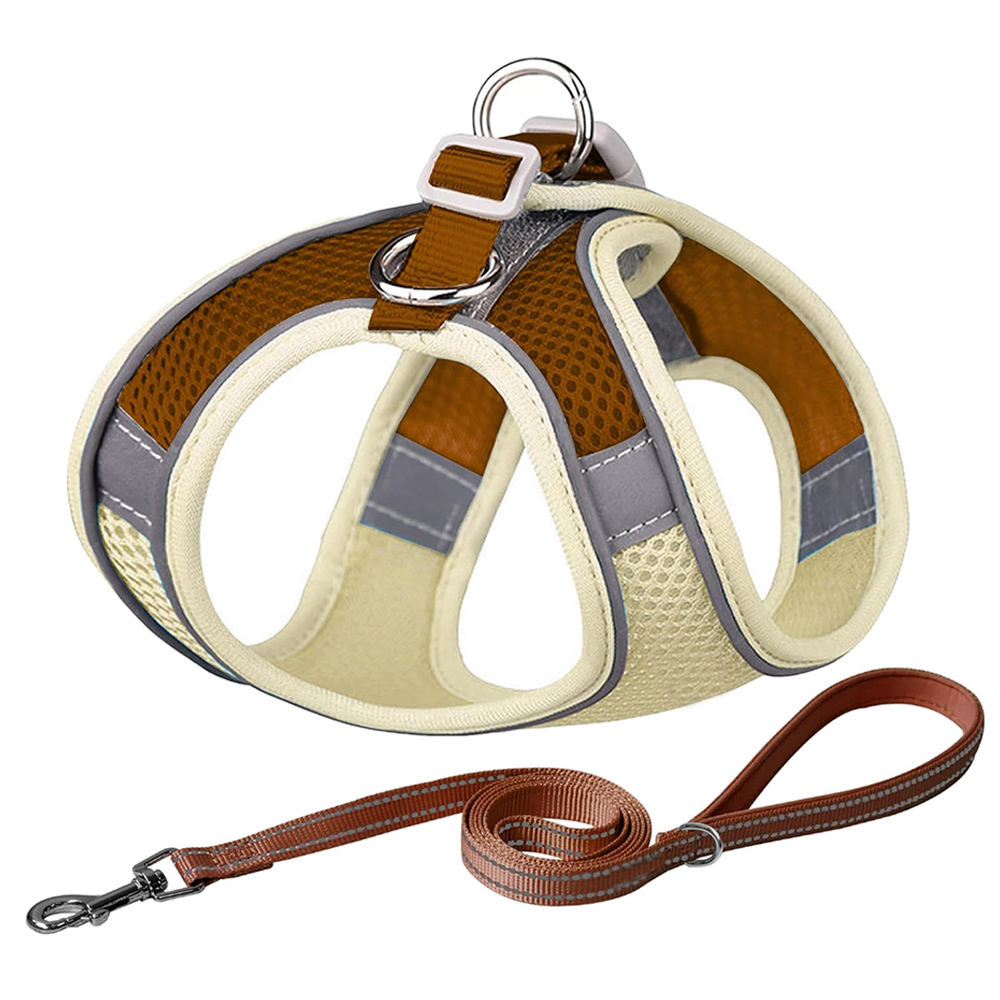Reflektierendes Hundegeschirr mit Leine